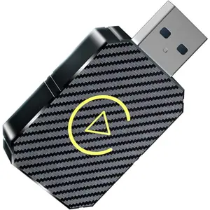 Mini Wireless CarPlay Adapter, Plug & Play Low Latency Converts Wired to Wireless CarPlay Dongle for iPhone iOS 10+, Connection Fast & Stable