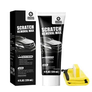 【Summervibes】NUAN Car Scratch Repair Paste – Restores Paint From Scratches/Oxidation/Stains, Safe For All Finishes, White & Black Variants, Includes Sponge + Towel. Car Maintenance Essential.