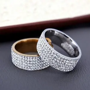 Zircon Stone Metal Stainless Steel Ring for Men Women Unisex High-Quality Durable Statement Jewelry Fashion Accessories Comfortable Fit Ideal Gift