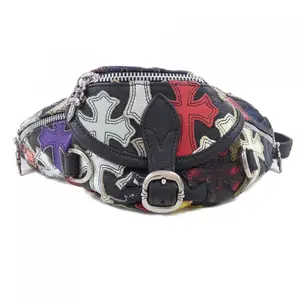 Pre-owned Chrome Hearts Sterling Silver 925 (Ag925) Tote Bags SNATPACK MINI MULTI Leather Waist Bag