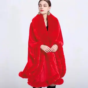 Elegant Faux Fur Shaw / Cardigan