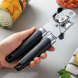 Stainless Steel Manual Can Opener, 3-In-1 Multi-Functional Design, Durable Kitchen Tool, Easy Open Cans, Essential Cooking Accessory, Kitchenware, Kitchen Gadgets