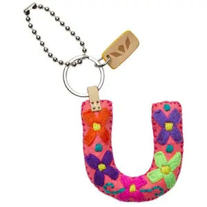 PINK FELT ALPHABET CHARM "U"