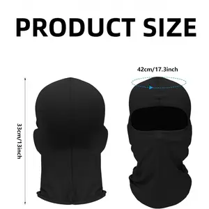 9Pcs Winter Ski Full Face Masks for Men and Women, UV Protection Neck Warmer, Breathable Stretch-Fit Scarf Headband for Outdoor Activities