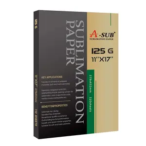 A-SUB Sublimation Paper 11X17 Inch 125G Fast Dry for Polyester Fabrics & Heat Resistant Tape 10mmX3mm for DIY Projects,sublimation paper for handmade gifts