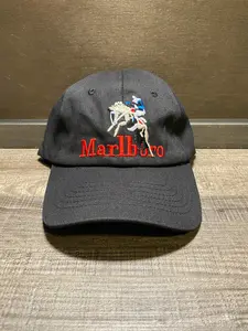 Malboro Rodeo Mid-West Embroider on Black Hat