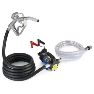 Orion Motor Tech Diesel Transfer Pump, 12 Volt Fuel Transfer Pump with Nozzle Hoses for Transferring Diesel, Kerosene, Machine, Transformer Oil, Self Priming DC Electric Fuel Pump Kit, Limited Time Deal, fathersdaygift