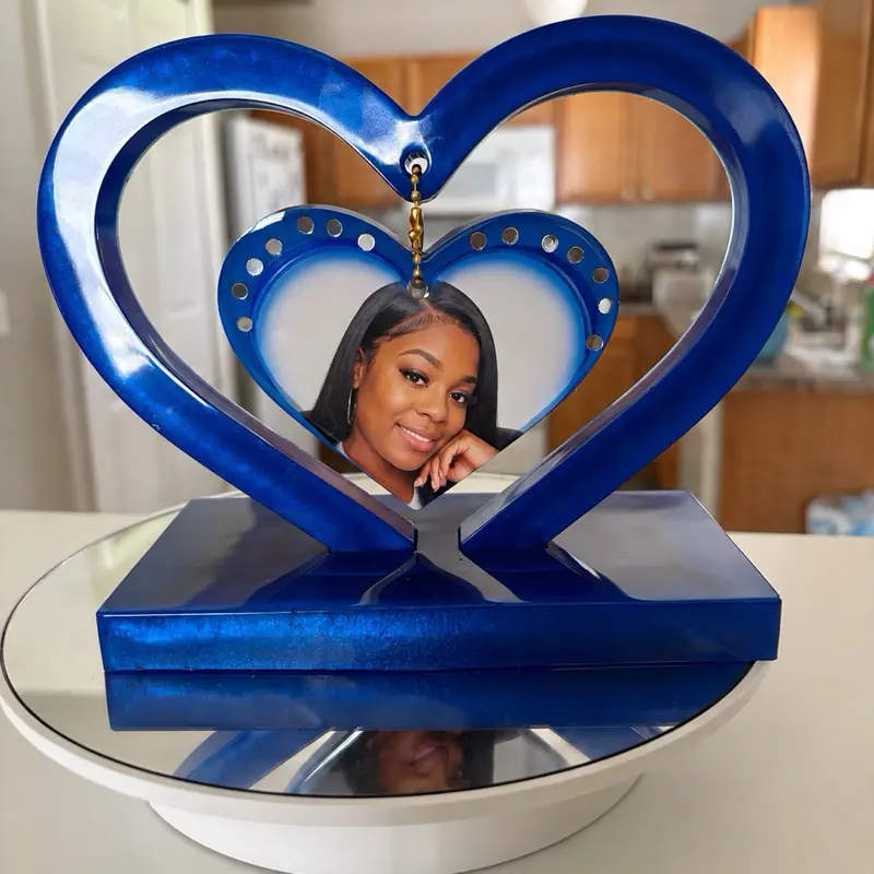 Personalized Resin Heart Keepsake,