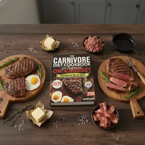 The Carnivore Cookbook for Beginners on a Budget: A Beginner-Friendly Guide to 120 Days of Simple Meal Planning, Smart Grocery Shopping & Affordable Meat-Based Recipes ($7/Day Blueprint + Bonuses) Paperback