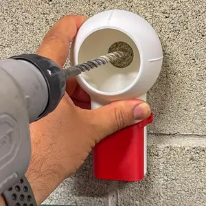 1Pcs Drill Dust Collector with Rotating Nozzle, No Power Required Drill Dust Attachment, Ergonomic Adjustable Drill Holder for Drilling Sanding Grinding, Home Renovation Construction Tool Accessories