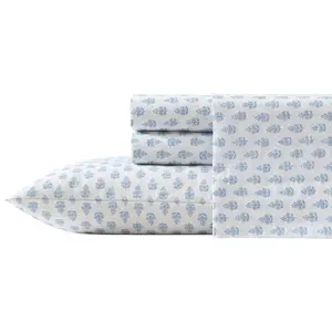 Laura Ashley Francesca Blue Twin Sheet Set