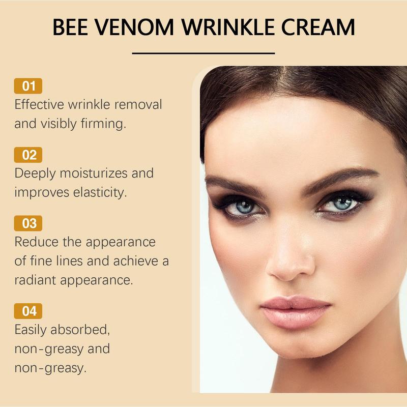 2-Pack Botox Bee Venom Anti-Aging Cream (0.71 Oz) – Targets Wrinkle Removal, Boosts Firming & Lifting, Delivers Moisturizing & Recovery, Ideal for All Skin Types