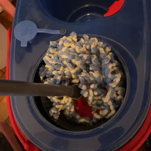 O-Cedar RinseClean Spin Mop & Bucket with Clean Water Removes 99% of Bacteria Safe for All Hard Floors Microfiber Heads Machine Washable