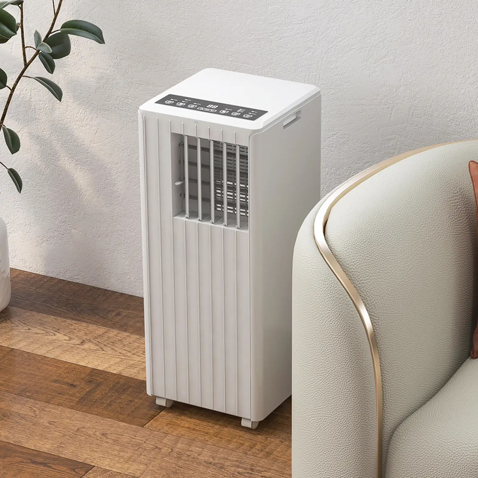 OP-8000 BTU Portable Air Conditioner, 3-in-1 Cooling Dehumidifier Fan, Up to 350 Sq ft Rooms, Quiet Sleep Mode, 24H Timer, Remote with Window Kit, Black