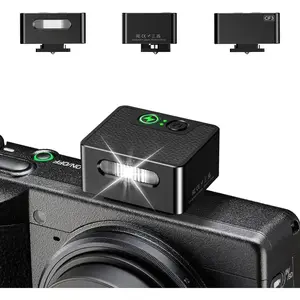 Flash-CF3 Manual Mini Flash,GN5,  Hot Shoe Flash Speedlight for Ricoh GR3/ ZV1/Fuji// for Film Camera/DSLR.(Black)