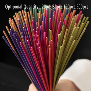 20/50/100/200pcs Mixed Scented Reeds, Lavender, Cherry Blossom, Jasmine, Sandalwood, Ocean, Ideal for Aromatherapy, Yoga, Meditation, Home, Office, Gift Set, Household Fragrance, Calming Home Fragrance, Woody Aromatic Scent