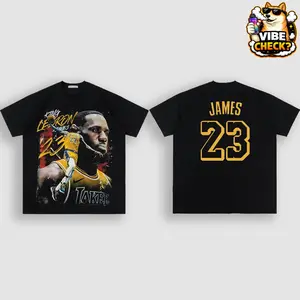 [Youth & Adult] Lebron James 23 For Bron Family High-Quality 100% Cotton T-Shirt (Made In US), King James Fans Hooper Shirt, Lakers Nation Game Day Outfits, Gift For Basketball Fans, Basketball Graphic Tee