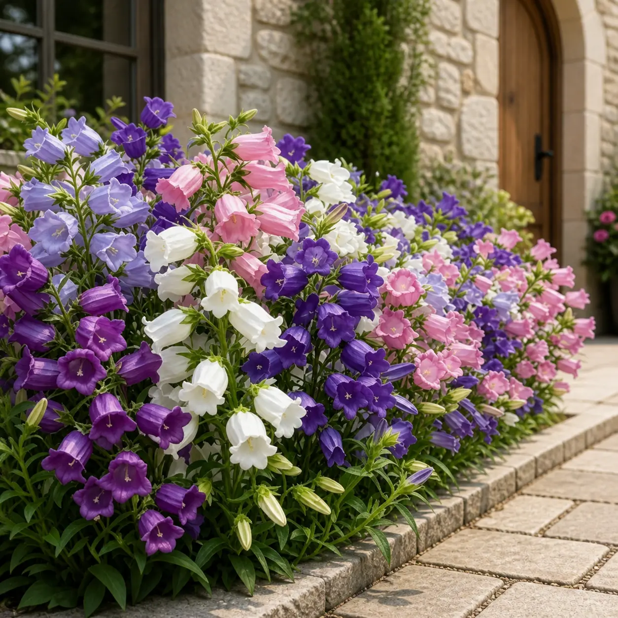 Viral Mixed Bellflower Seeds 1000+ Perennial Campanula Flower Plant for Garden, Easy Grow Gardening Lovers Gift