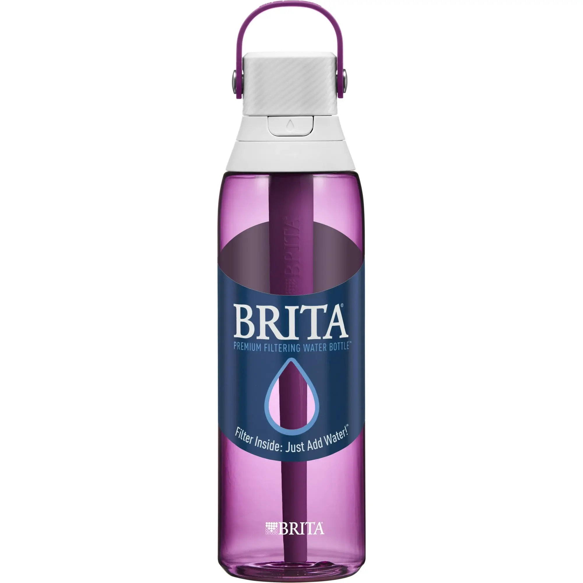 Brita 26oz Orchid Premium Leak Proof Filtered Water Bottle with Straw