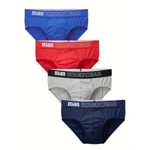 4/5pcs Men's Cotton breathable Briefs Underwear Briefs