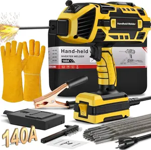 110V Welding Machine Handheld, 110V Portable Stick Welder 20pcs Rods, IGBT HandHeld Welder Machine with Hot Start Arc Force Anti-stick ARC Welder Gun, 6 Variable Current Adjustment