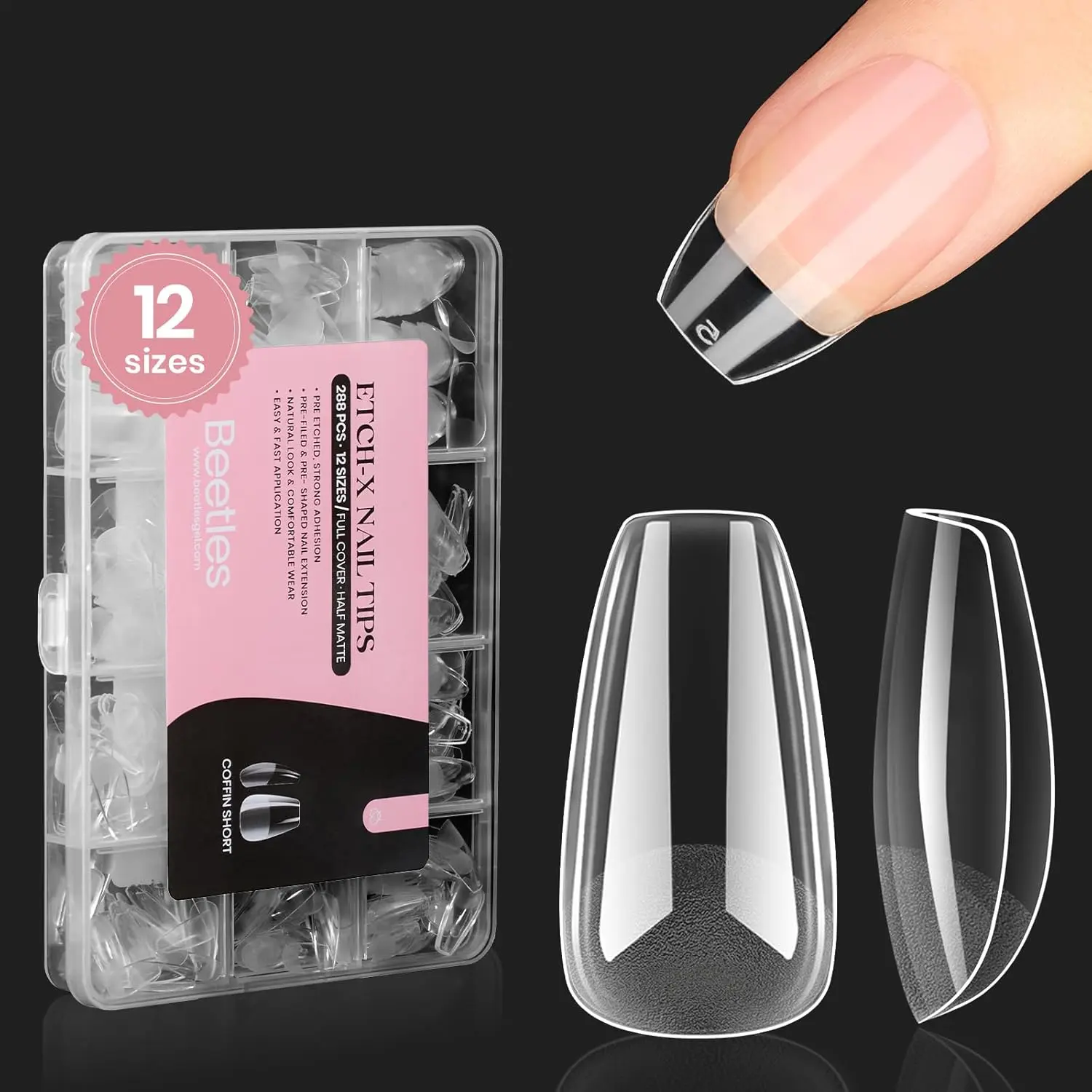 12 Sizes Short Coffin 288 Pcs(etch-x)