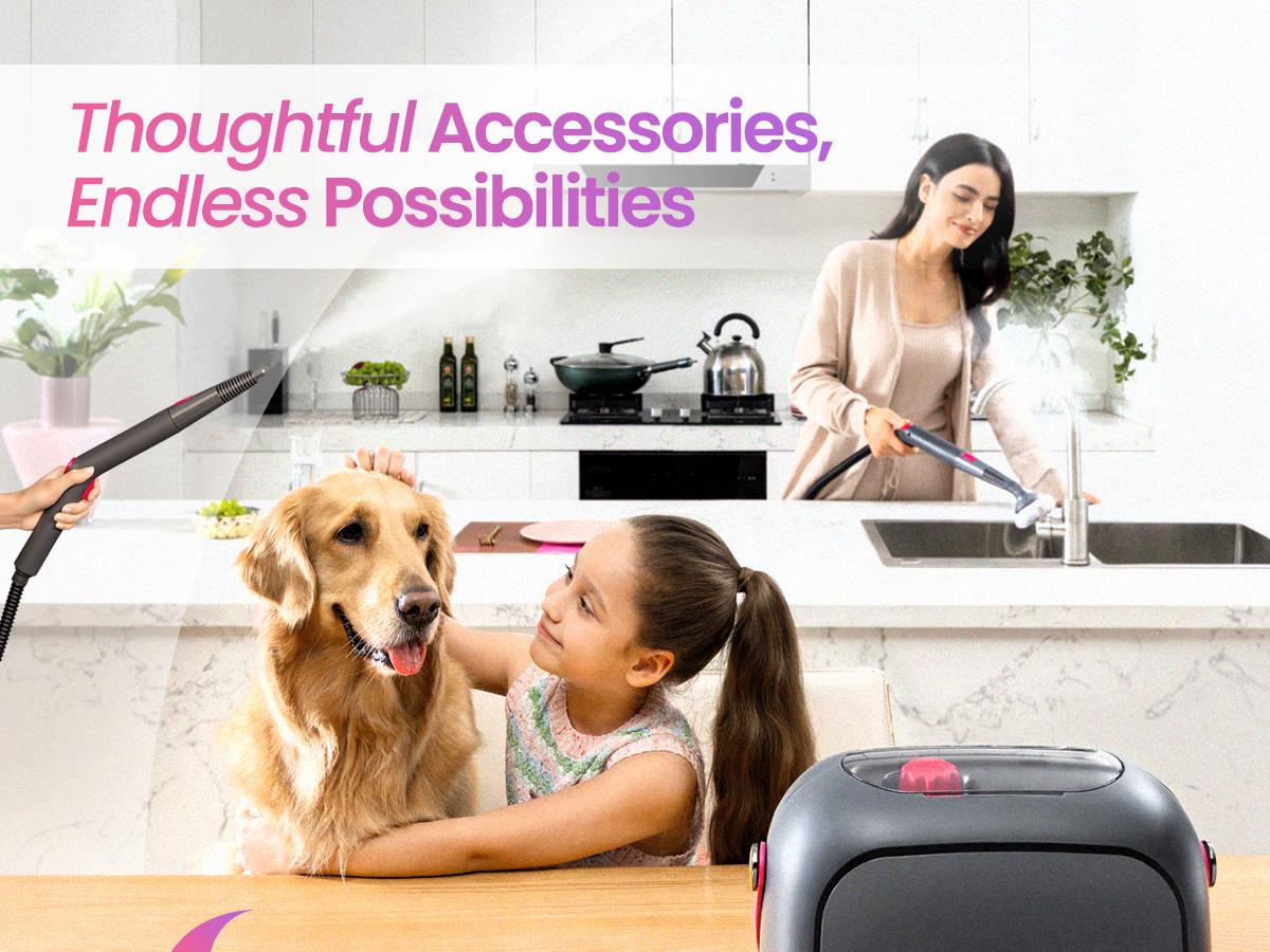 Schenley 21-in-1 Steam Cleaner, High-Pressure Heavy-Duty Steamer for Deep Cleaning Floors, Tiles, Upholstery, Grout, Grill and Cars, Fast Heat-Up, Large Water Tank, Multi-purpose, Portable Design Schenley 21-in-1 Steam Cleaner, High-Pressure Heavy-Duty Steamer for Deep Cleaning Floors, Tiles, Upholstery, Grout, Grill and Cars, Fast Heat-Up, Large Water Tank, Multi-purpose, Portable Design