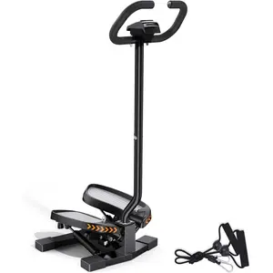 Stair Stepper for Exercises-Twist Stepper with Resistance Bands and 330lbs Weight Capacity