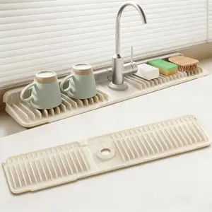 Kitchen Sink Faucet Mat – Silicone Folding Splash Guard & Draining Protector, Easy-Clean No-Mess Sink Accessory, Perfect Gift for New Homeowners#Summervibes