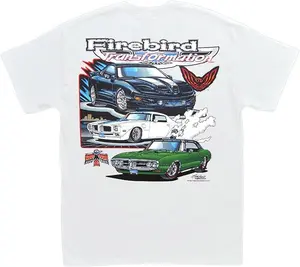 Pontiac Firebird Trans Am Transformation T-Shirt: Royal T/A Hurst Formula | Retro Car Lover Gift | Vintage Apparel for Men & Women | Medium Size | Made in USA