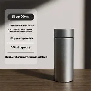 Pure Titanium Insulated Cup Men And Women'S Water Cup Portable Tea Cup Tea Water Separation Titanium Cup Cold Insulation Bottle Drinkware Flasks