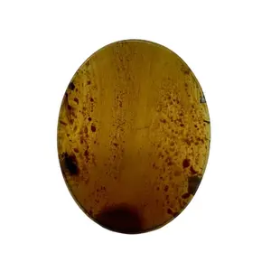 Amber Crystal Smooth Flat Palm Stone