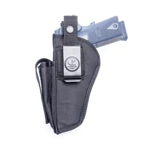 OUTBAGS USA NSC04 Nylon OWB Holster with Mag Pouch - Fits for Full Size 1911 5" Barrel Revolvers for Belts - Tactical Outside the Waistband Carry - Family Owned & Operated, Made in USA