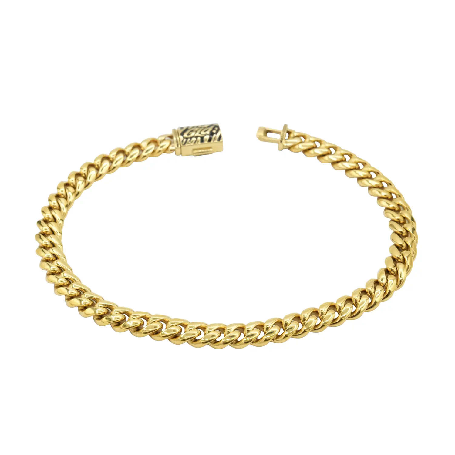 GLD Cuban Link Bracelet 5mm width | 18k Yellow Gold Plated, 7"-9" lengths Classic & Bold - Lifetime Guarantee, Perfect Gift GLD Cuban Link Bracelet 5mm width | 18k Yellow Gold Plated, 7"-9" lengths Classic & Bold - Lifetime Guarantee, Perfect Gift