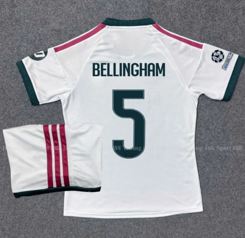 2026/27 Bellingham No.5 Madrid Inspired Home Soccer Jersey – Premium Quick Dry Football Fan Shirt, Lightweight Athletic Wear