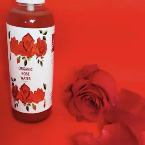 Organic Rose Water Spray, Rose Quartz Inside, Rose Water Toner, Hydrating Face Mist, MakeUp Setting Spray, Dewy skin spray, Witch Hazel Skincare Facial