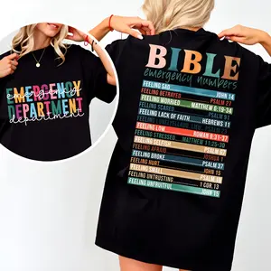Emergency Department T-shirt, Bible Emergency Numbers, ER Nurse T-Shirt, Emergency Room Tech Gift, Emergency Nurse, RN Shirt, ER Tech T-shirt