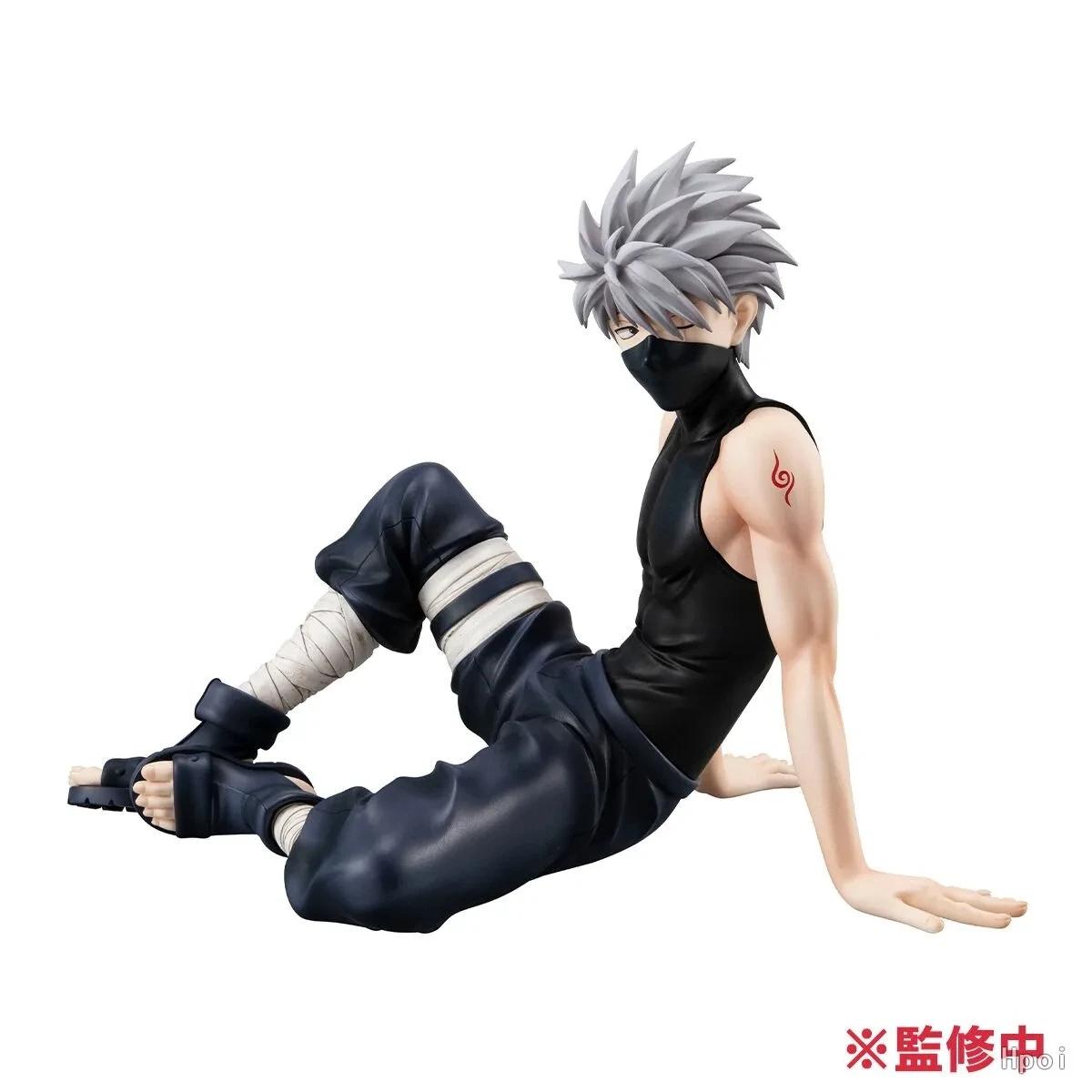 9cm Anime Hatake Kakashi Figure Sitting Posture Stars PVC Collection Model Birthday Gifts Ornaments Toys no box