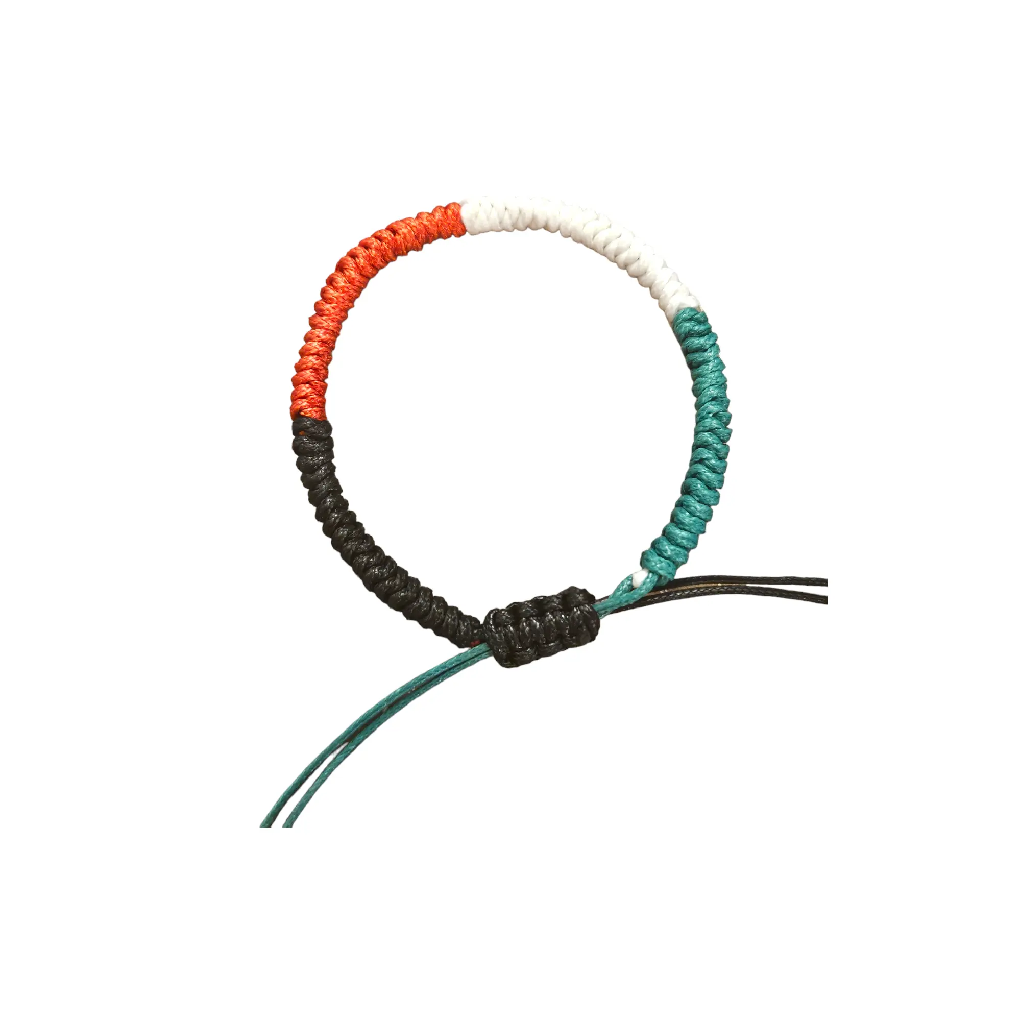 Braided Palestine Colors Adjustable Bracelet