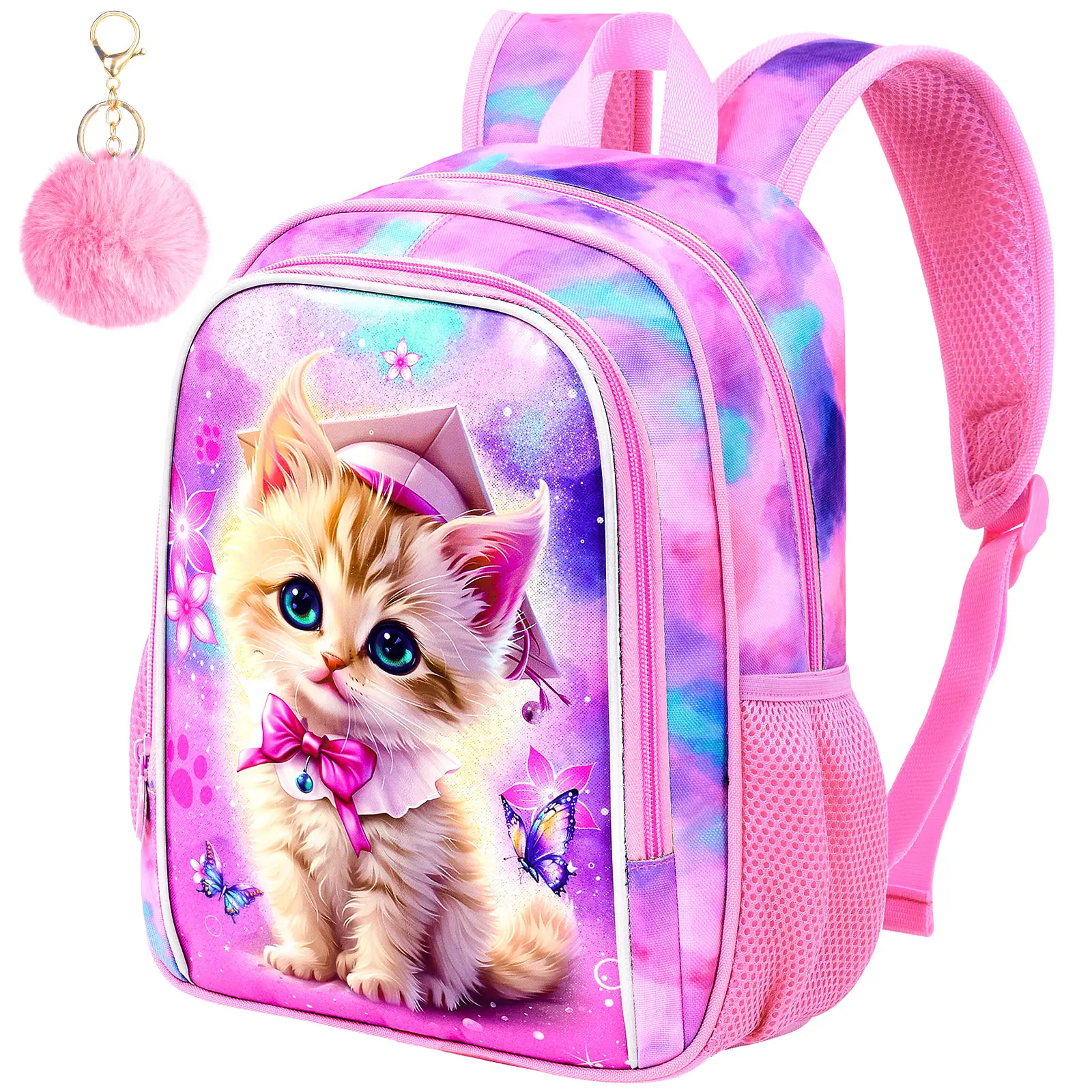 Toddler Backpack for Boys Girls, Cat Preschool Bookbag Kindergarten Cute School Bag