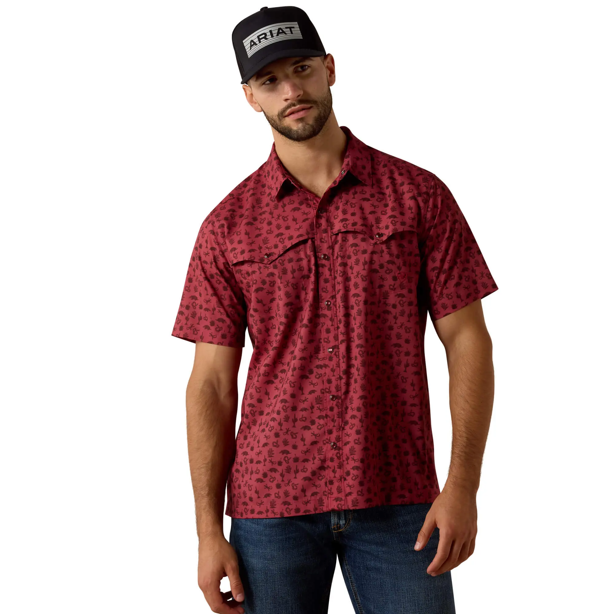 Men's Printed VentTEK Western Yoke Classic Fit Snap Shirt