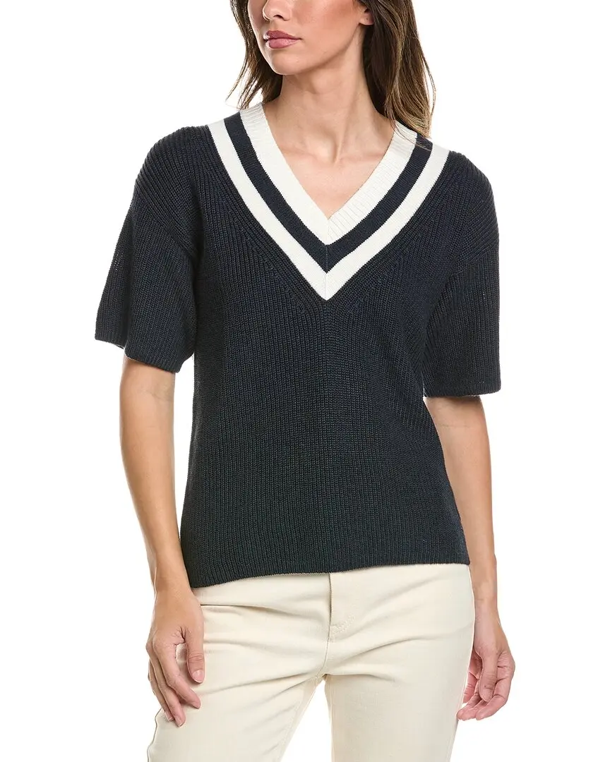 Brooks Brothers Mini Cable Linen-Blend Tennis Sweater