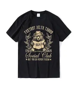 Foxtrot Delta Tango Social Club Only You Can Prevent Fascism Tops Womenswear Streetwear Tshirt