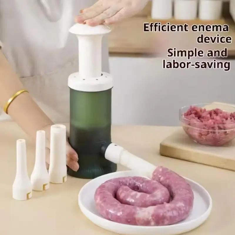 Manual Sausage Stuffer Machine, Home Use Manual Sausage Maker, Meat Sausage Skin Filler Tool, Sausage Making Kit, 1pcs, Kitchen Gadgets