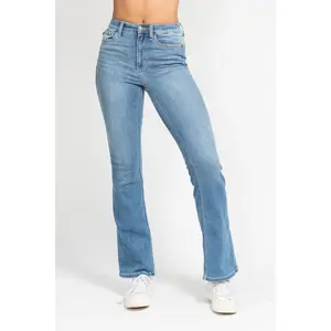 Judy Blue "Shelby" High Waist Contrast Wash Bootcut