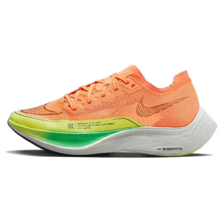 Nike ZoomX Vaporfly Next 2 Peach Cream Green Shock' Breathable Low Top Running Shoes Women's CU4123-801