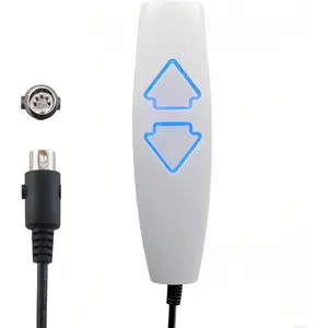 Replacement remote control for lift chair: 5-pin handheld controller with two illuminated buttons and a 6 ft cord, replacement parts for power recliner chair controls.