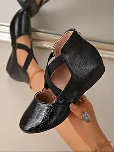 Women's Fashionable Lace Up Back Design Heels, Casual Comfortable Shoes for Daily Wear, Lightweight Breathable Shoes for Women & Girls, Summer