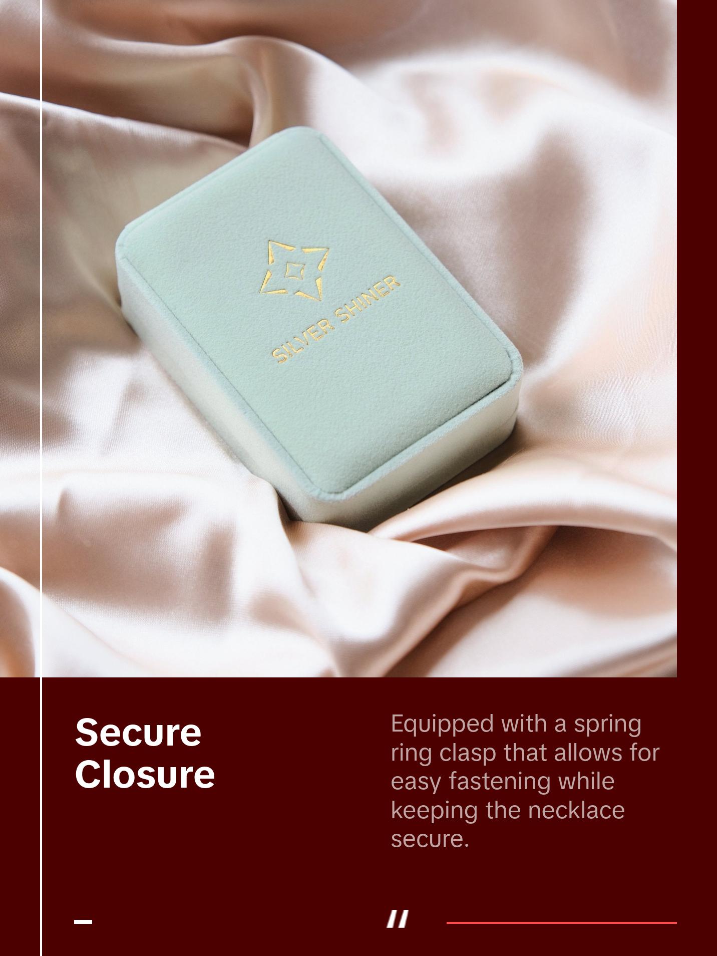 925 Sterling Silver Floral Circle Necklace for women & Girls, Fashion Jewelry, Gift Box Included