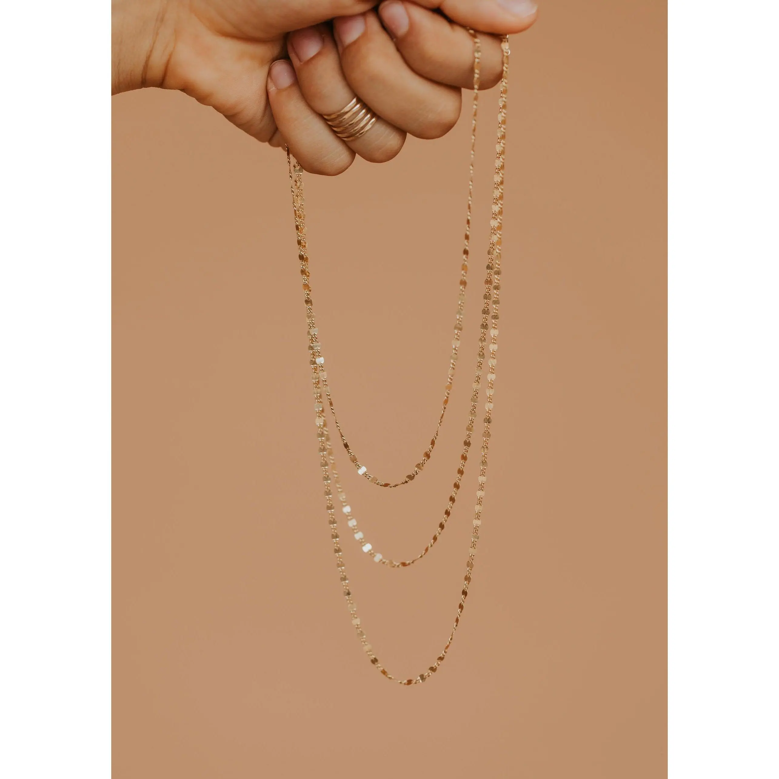 Hello Adorn Lenny Chain Necklace - Fashionable Any Occassion Layering Necklace - Women's Fashion Accessory Jewelry